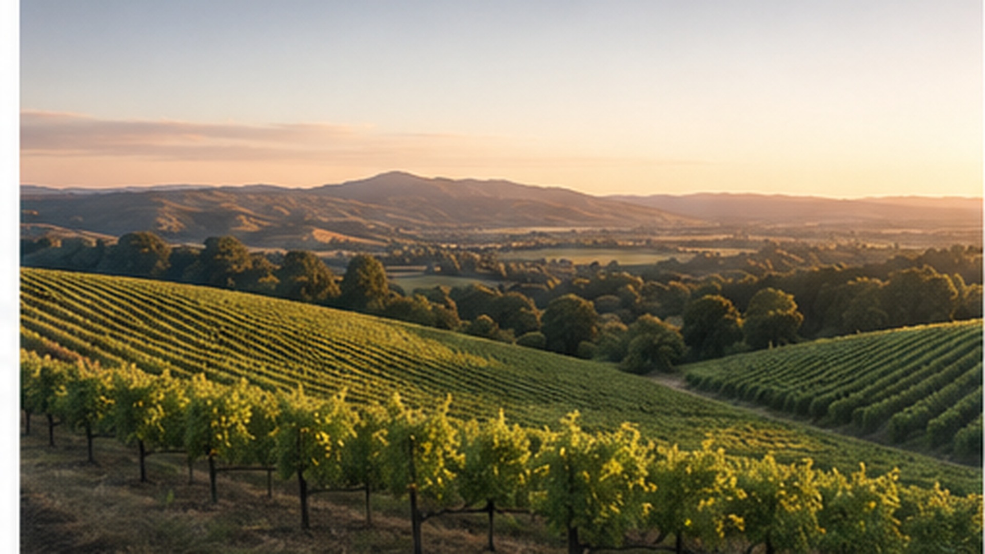 Vineyard landscape representing Sonoma County, California